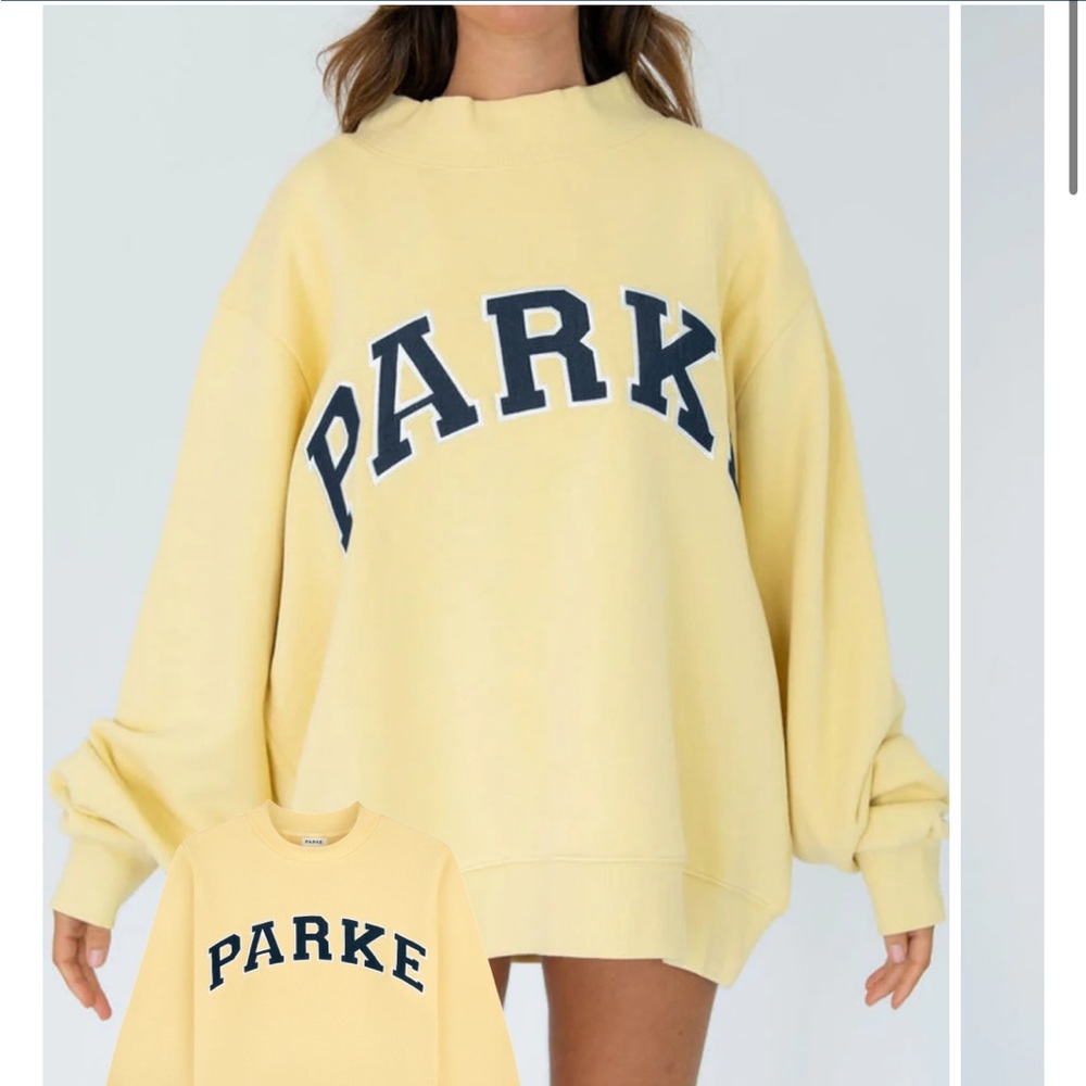 Parke Yellow Oversized Sweatshirt